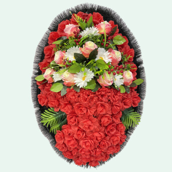 Венок из искусственных цветов